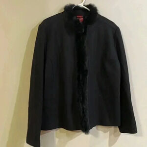 EUC [14P]Olsen Europe 90% Wool Blend Hook Closure Blazer  Coat